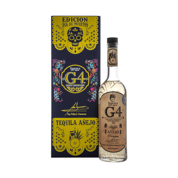 G4 Día de Muertos Añejo Tequila Purple Box - ForWhiskeyLovers.com