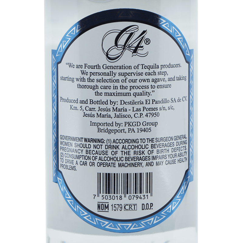 G4 Tequila Clasico Blanco - ForWhiskeyLovers.com