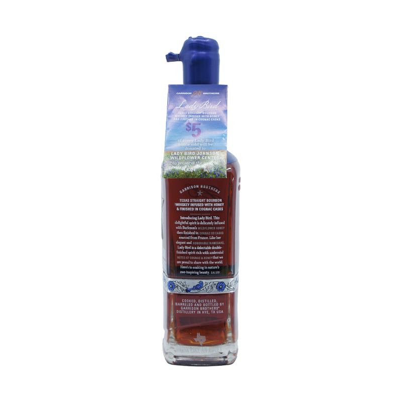 Garrison Brothers 'Lady Bird' Honey-Infused Cognac Cask Finish Texas Straight Bourbon Whiskey 2025 Edition - ForWhiskeyLovers.com