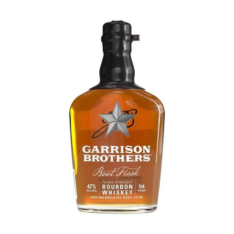 Garrison Brothers Texas Straight Bourbon Whiskey 375ml - Boot Flask - ForWhiskeyLovers.com