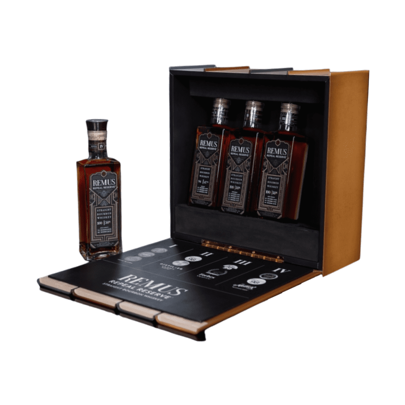 George Remus Repeal Reserve Straight Bourbon Whiskey Set 4-Pack 375ml - ForWhiskeyLovers.com