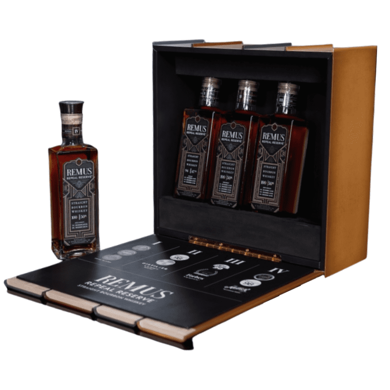 George Remus Repeal Reserve Straight Bourbon Whiskey Set 4-Pack 375ml - ForWhiskeyLovers.com