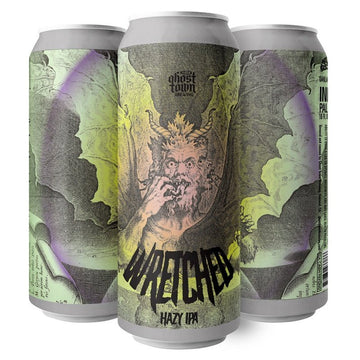 Ghost Town Brewing 'Wretched' Hazy IPA Beer 4-Pack - ForWhiskeyLovers.com