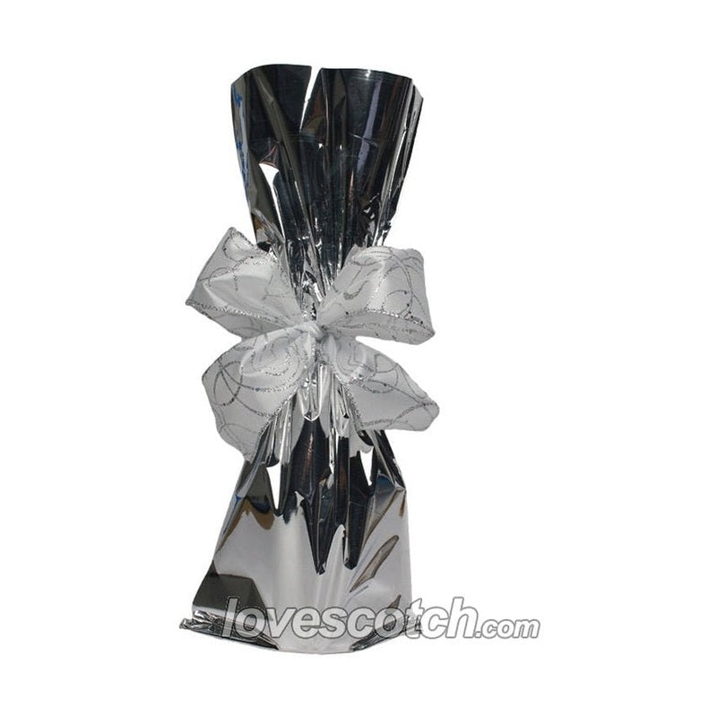 Gift Bag - Silver Mylar - ForWhiskeyLovers.com