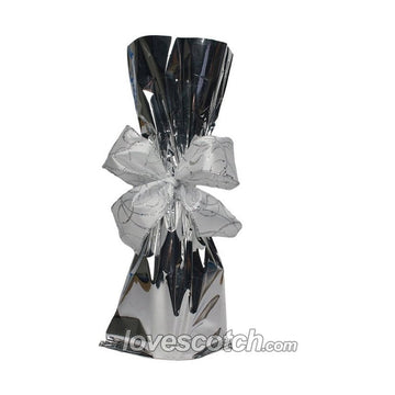 Gift Bag - Silver Mylar - ForWhiskeyLovers.com