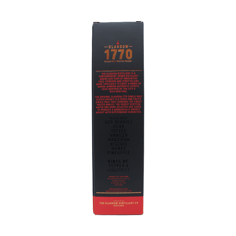 Glasgow 1770 The Original Single Malt Scotch Whisky - ForWhiskeyLovers.com