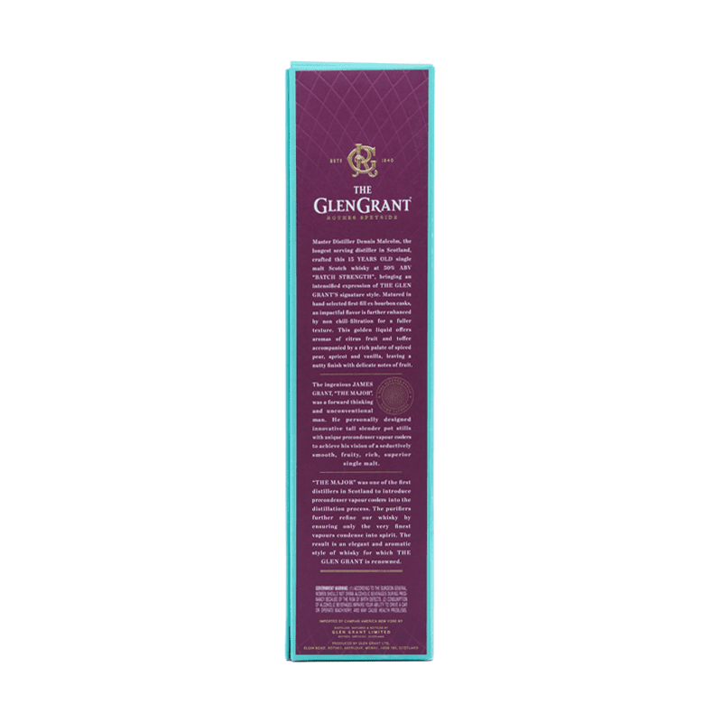 Glen Grant 15 Year Old Single Malt Scotch Whisky - ForWhiskeyLovers.com