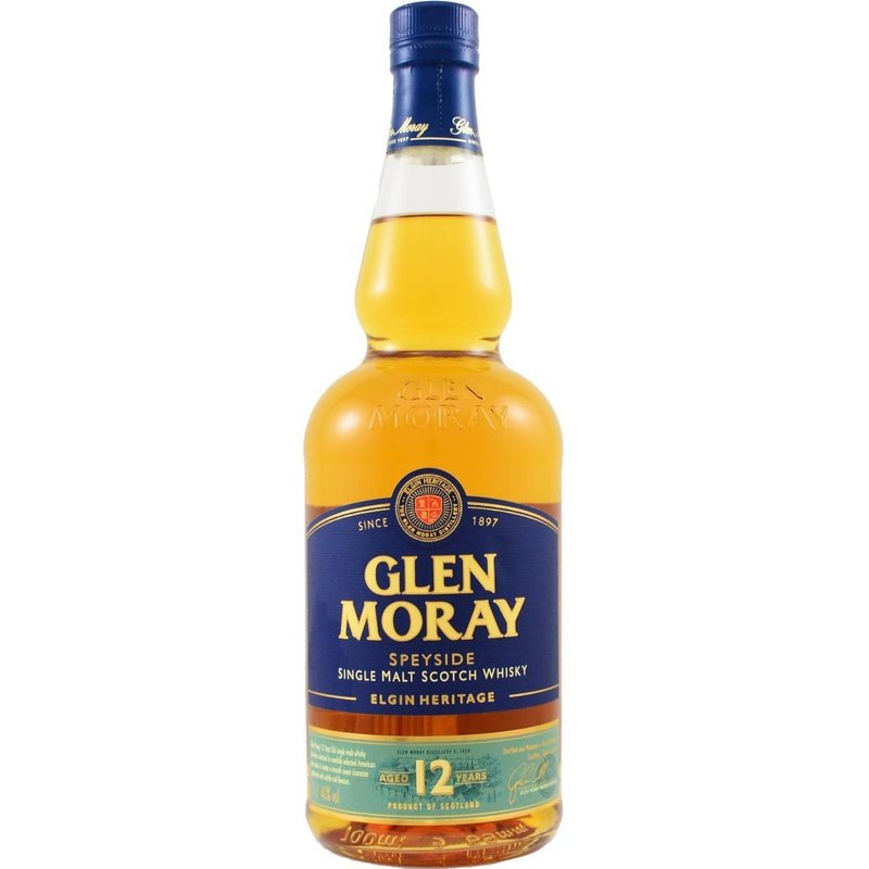 Glen Moray 12 Year Old Heritage Speyside Single Malt Scotch Whisky - ForWhiskeyLovers.com
