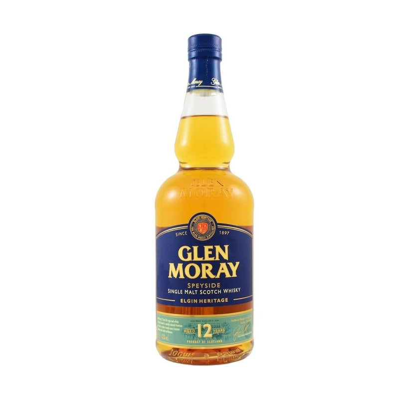 Glen Moray 12 Year Old Heritage Speyside Single Malt Scotch Whisky - ForWhiskeyLovers.com