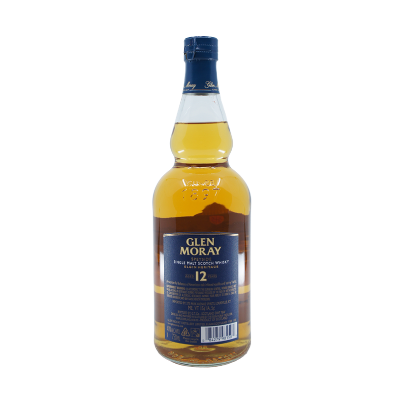 Glen Moray 12 Year Old Heritage Speyside Single Malt Scotch Whisky - ForWhiskeyLovers.com