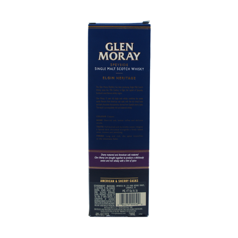 Glen Moray 15 Year Old Heritage Speyside Single Malt Scotch Whisky - ForWhiskeyLovers.com