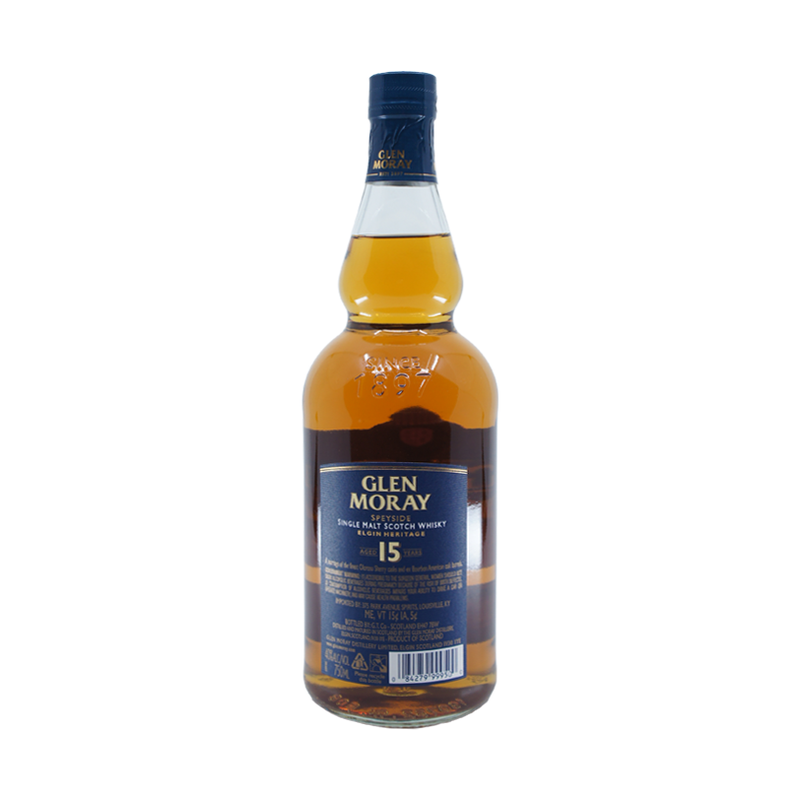 Glen Moray 15 Year Old Heritage Speyside Single Malt Scotch Whisky - ForWhiskeyLovers.com