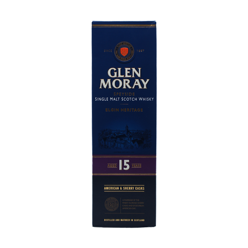 Glen Moray 15 Year Old Heritage Speyside Single Malt Scotch Whisky - ForWhiskeyLovers.com