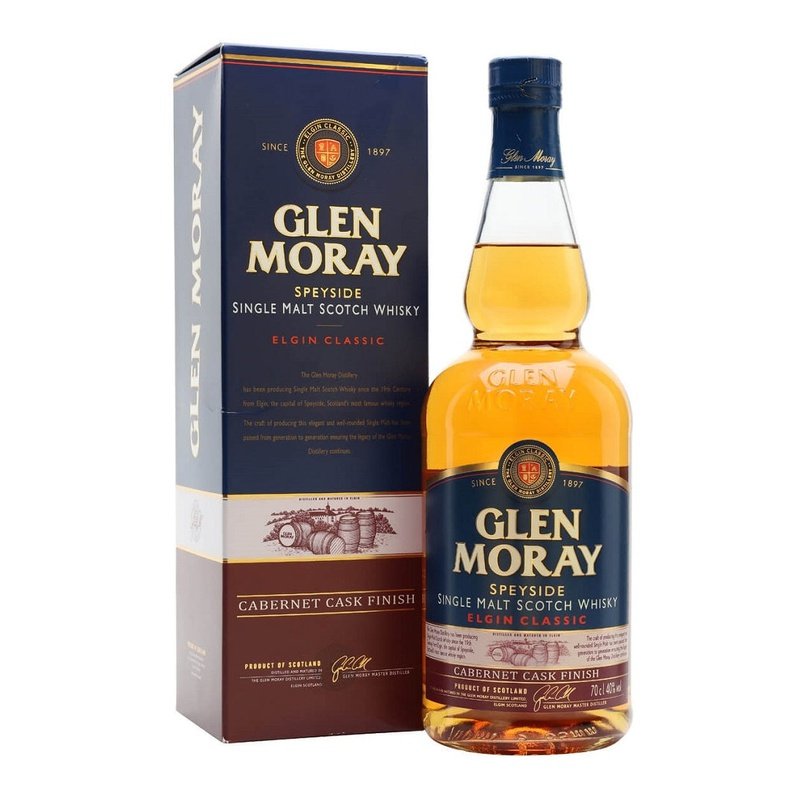 Glen Moray Classic Cabernet Cask Finish Speyside Single Malt Scotch Whisky - ForWhiskeyLovers.com