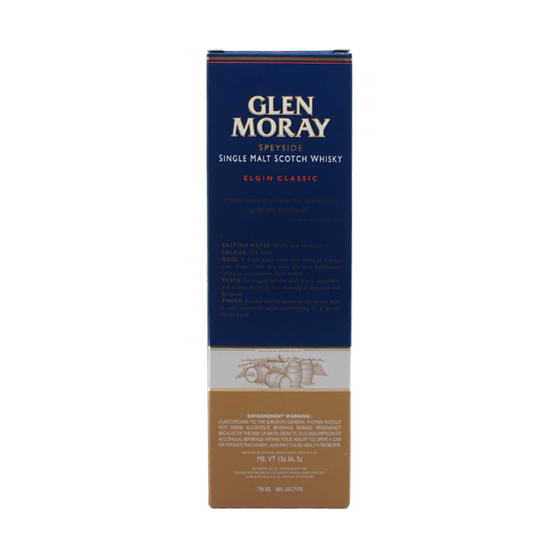 Glen Moray Classic Chardonnay Cask Finish Speyside Single Malt Scotch Whisky - ForWhiskeyLovers.com
