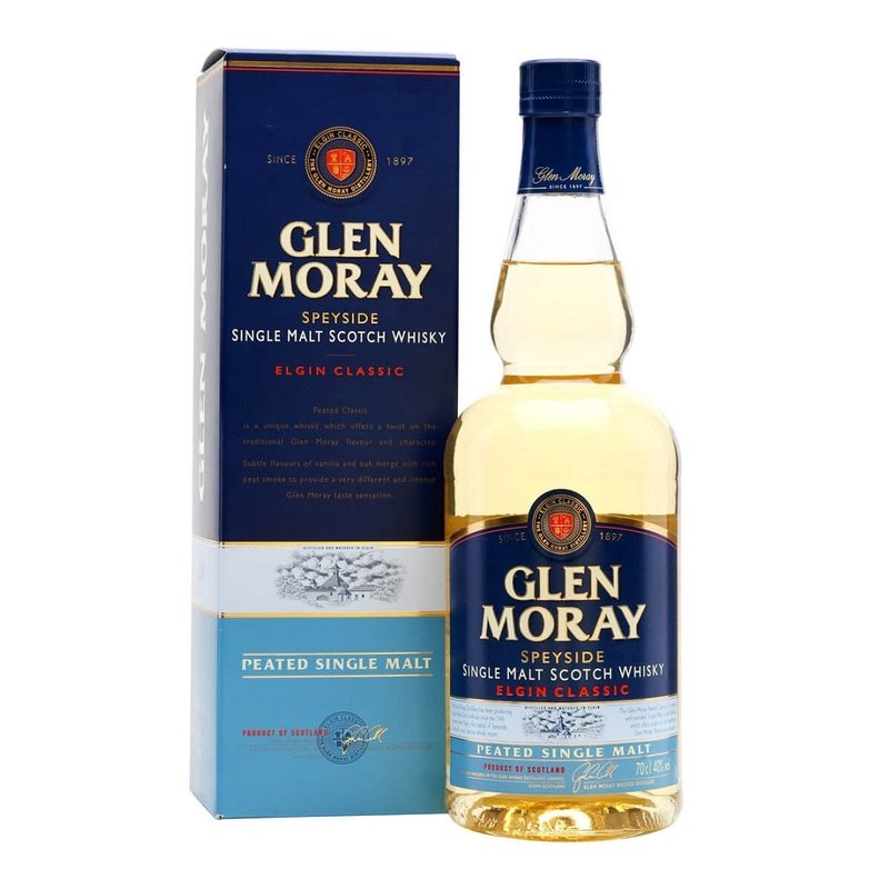 Glen Moray Classic Peated Speyside Single Malt Scotch Whisky - ForWhiskeyLovers.com