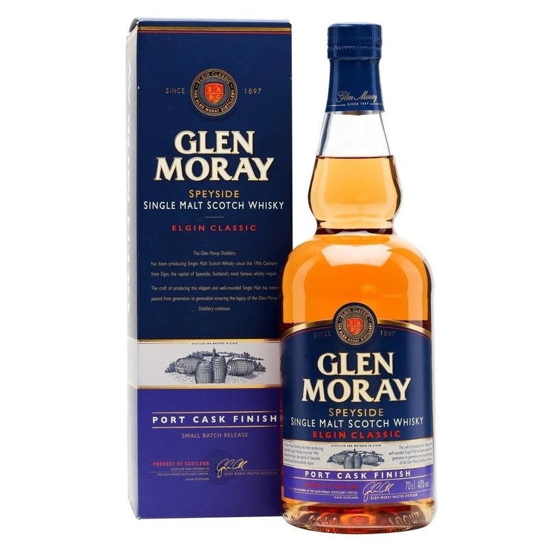 Glen Moray Classic Port Cask Finish Speyside Single Malt Scotch Whisky - ForWhiskeyLovers.com