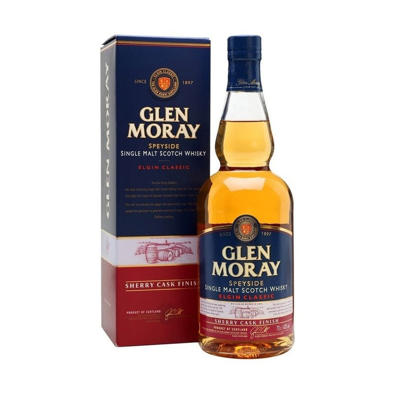 Glen Moray Classic Sherry Cask Finish Speyside Single Malt Scotch Whisky - ForWhiskeyLovers.com