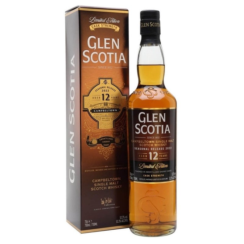 Glen Scotia 12 Year Old Amontillado Sherry Cask 2022 Campbeltown Single Malt Scotch Whisky - ForWhiskeyLovers.com