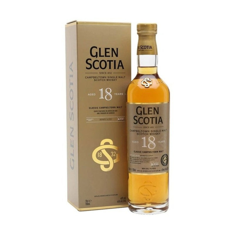 Glen Scotia 18 Year Old Single Malt Scotch Whisky 700ml - ForWhiskeyLovers.com