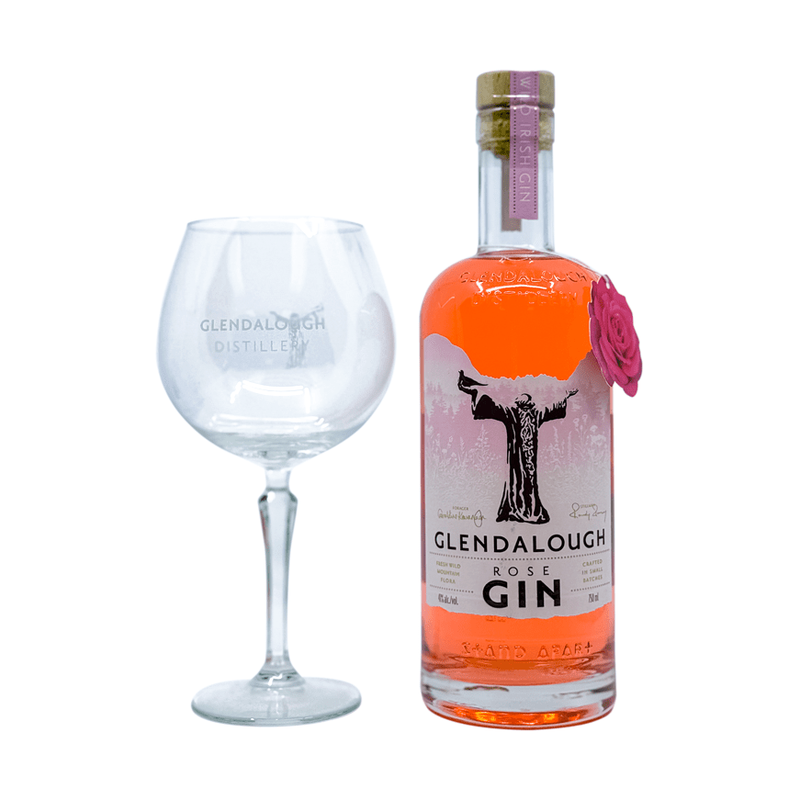 Glendalough Rose Gin + Coupe Kit - ForWhiskeyLovers.com