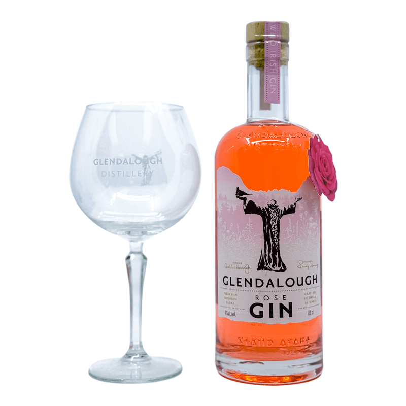 Glendalough Rose Gin + Coupe Kit - ForWhiskeyLovers.com