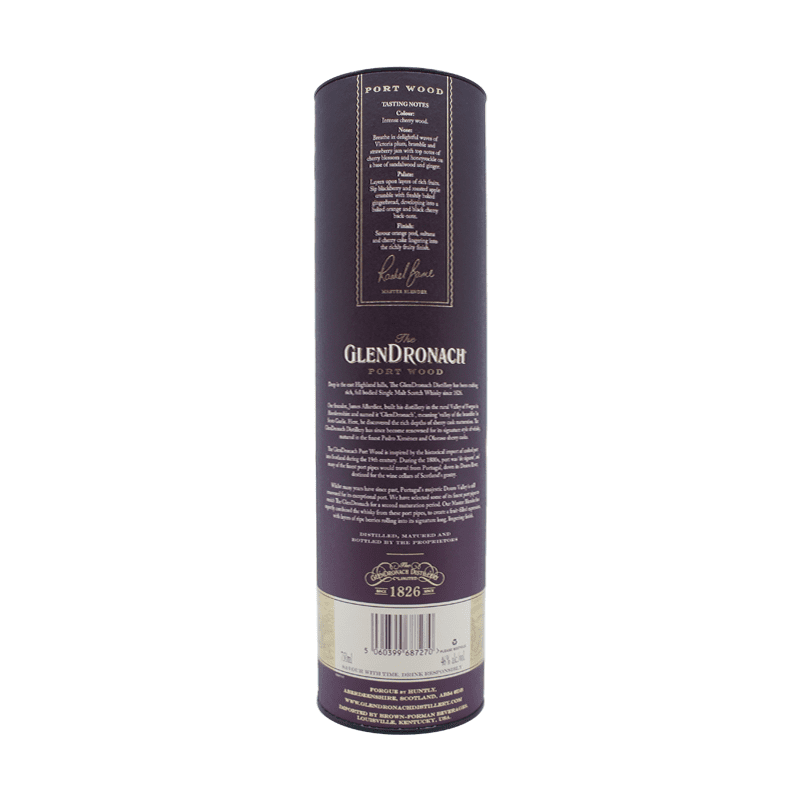 Glendronach 10 Year Old Port Wood Highland Single Malt Scotch Whisky - ForWhiskeyLovers.com