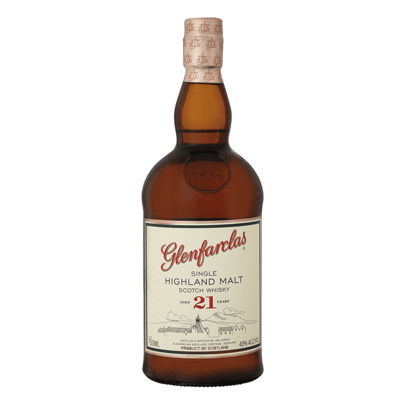 Glenfarclas 21 Year Old Single Highland Malt Scotch Whisky - ForWhiskeyLovers.com
