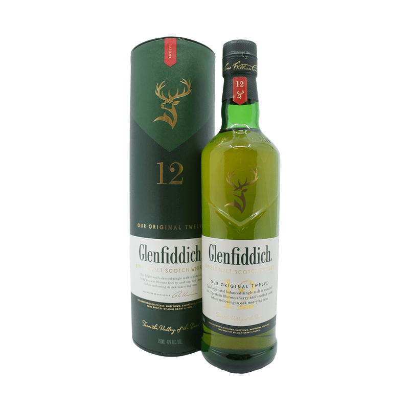 Glenfiddich 12 Year Old Single Malt Scotch Whisky - ForWhiskeyLovers.com
