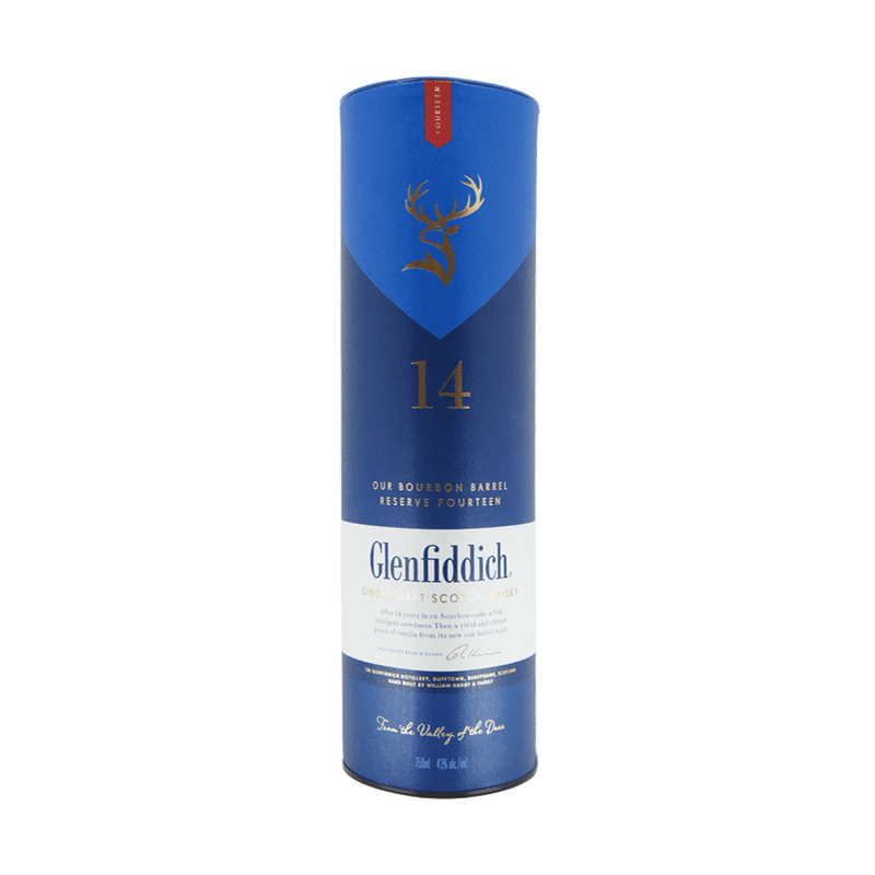 Glenfiddich 14 Year Bourbon Barrel Reserve Single Malt Scotch Whisky - ForWhiskeyLovers.com