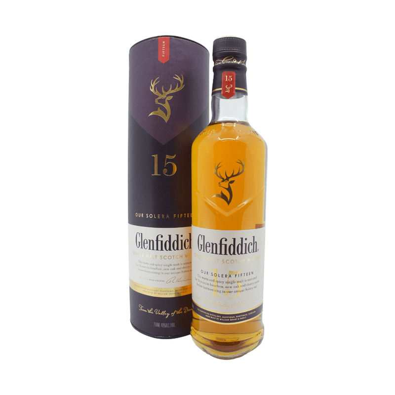 Glenfiddich 15 YO Solera Reserve Speyside Single Malt 750mL - ForWhiskeyLovers.com