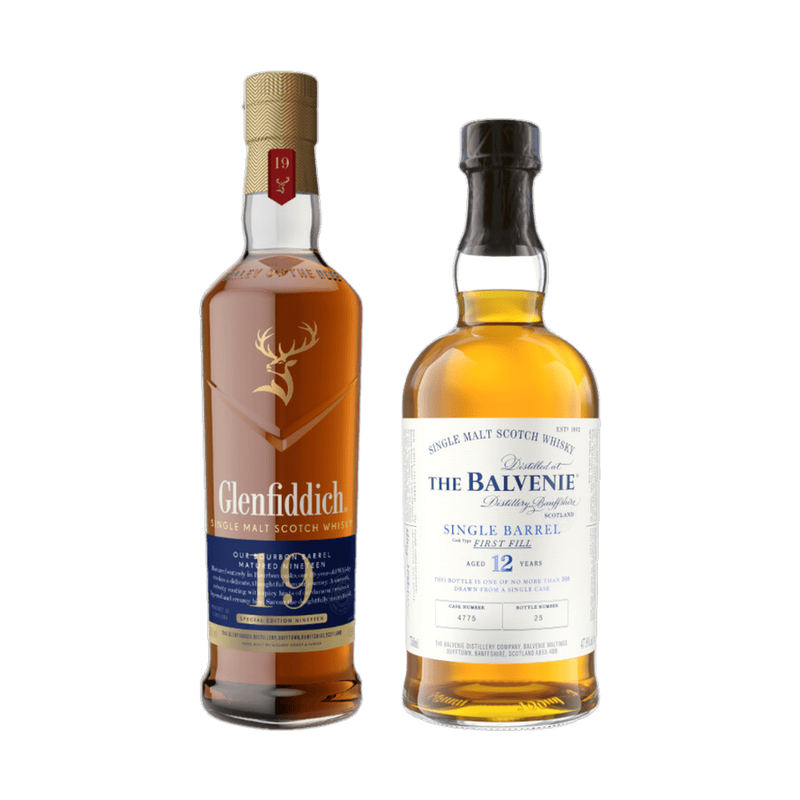 Glenfiddich 19 & Balvenie 12 Single Barrel Combo - ForWhiskeyLovers.com