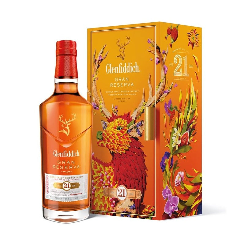 Glenfiddich 21 Year Old Lunar New Year 2024 Limited Edition Single Malt Scotch - ForWhiskeyLovers.com