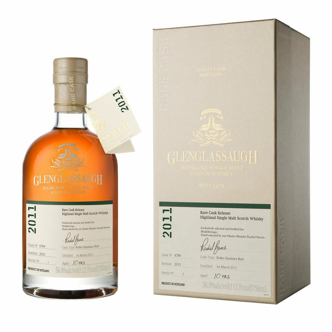 Glenglassaugh 2011 Single Cask Selection 10 Year Old Highland Single Malt Scotch Whisky 750ml - ForWhiskeyLovers.com