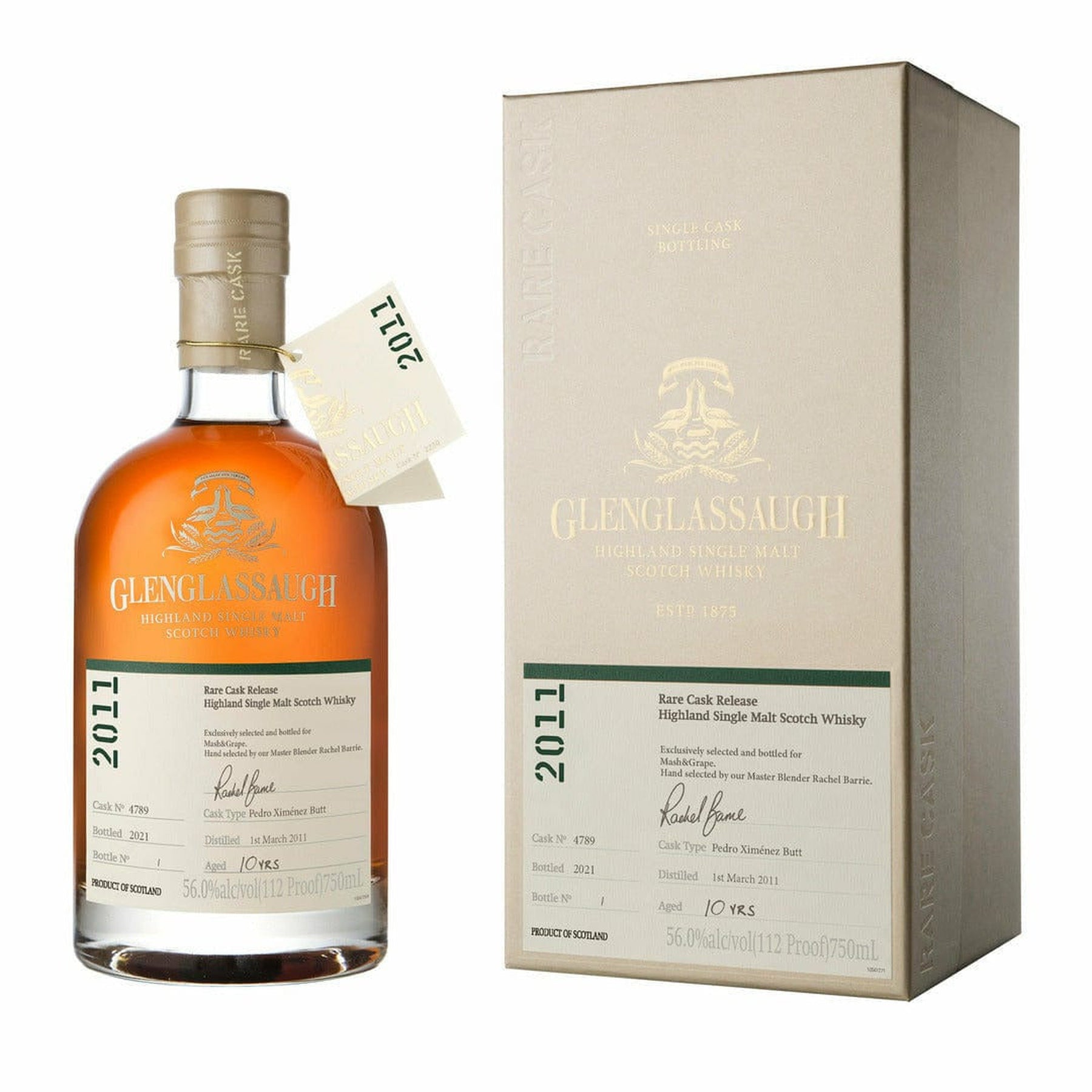 Glenglassaugh 2011 Single Cask Selection 10 Year Old Highland Single Malt Scotch Whisky 750ml - ForWhiskeyLovers.com