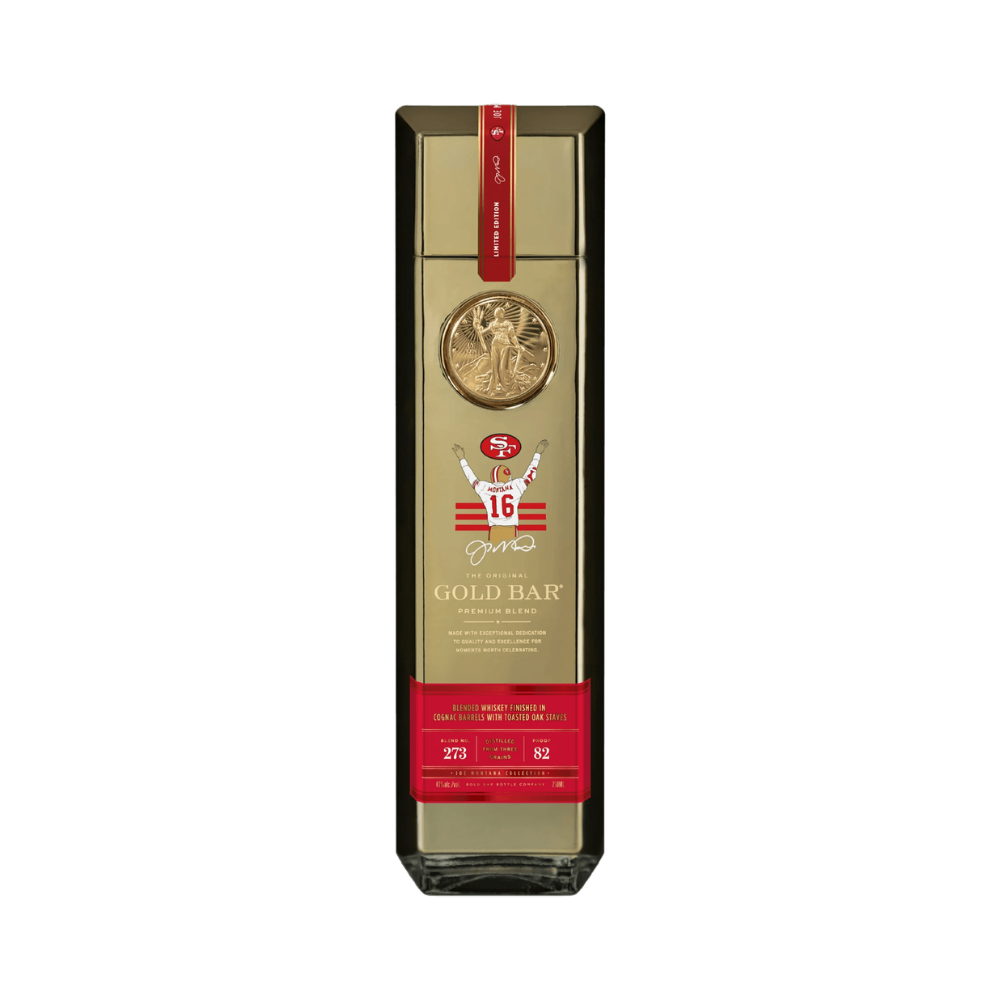 Gold Bar Joe Montana 82 proof 750 ml - ForWhiskeyLovers.com