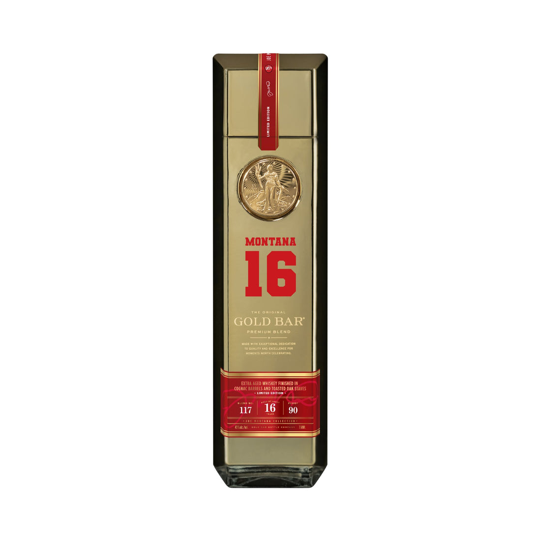 Gold Bar Whiskey Blend 117 Joe Montana Collection 16 Year Old - ForWhiskeyLovers.com