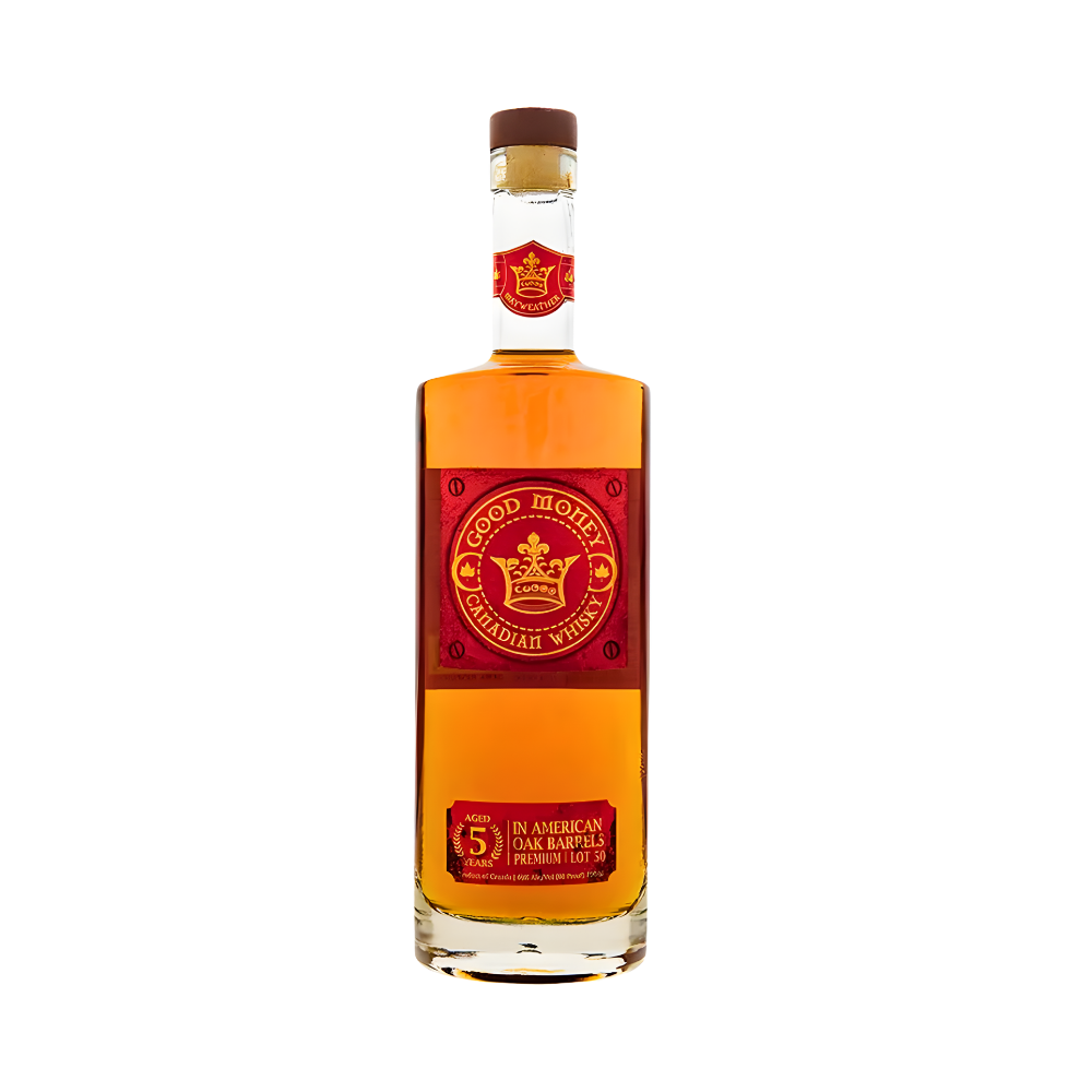 Good Money Canadian In American Oak Barrels Premium 1 Lot 50 5 year 750 ml - ForWhiskeyLovers.com