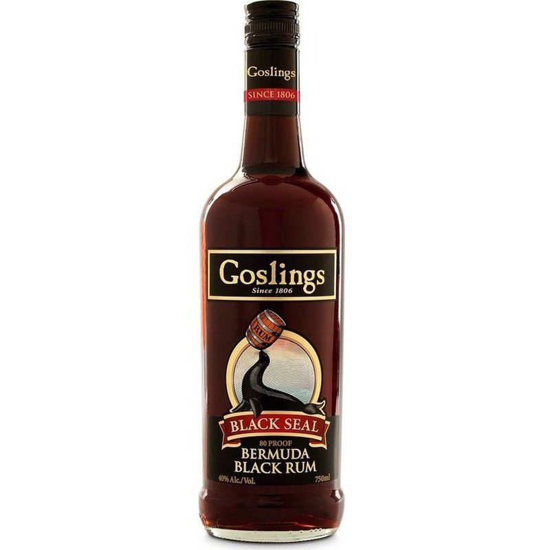 Goslings Black Seal 80 Proof Bermuda Black Rum - ForWhiskeyLovers.com