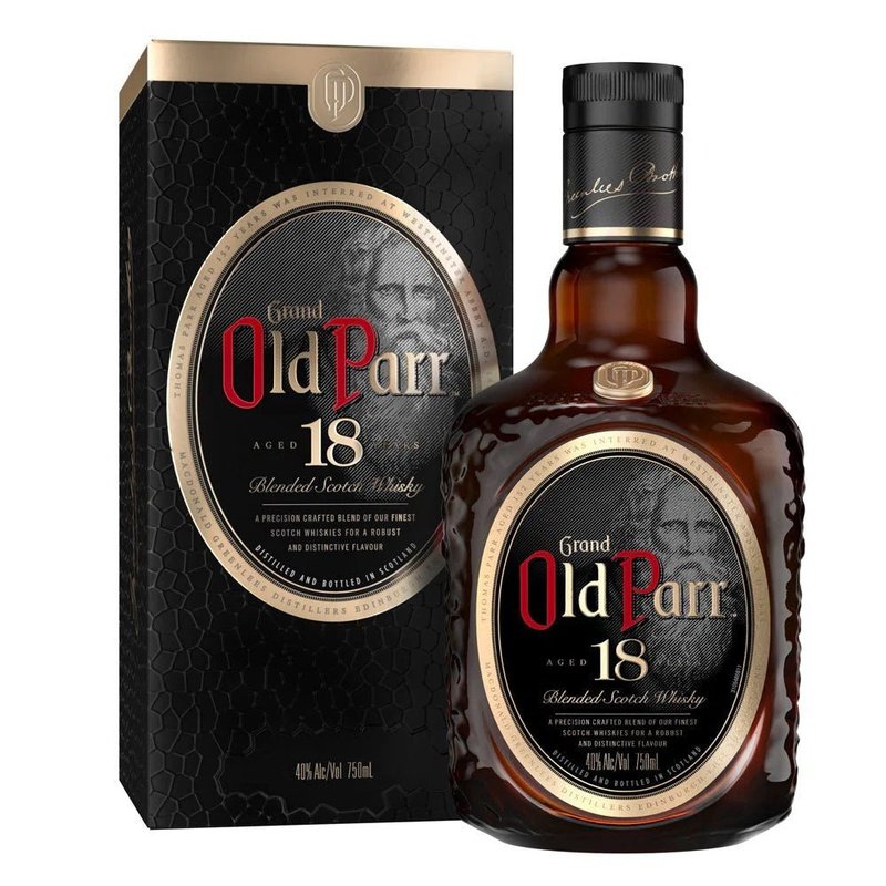 Grand Old Parr 18 Year Old Blended Scotch Whisky Gift Box - ForWhiskeyLovers.com