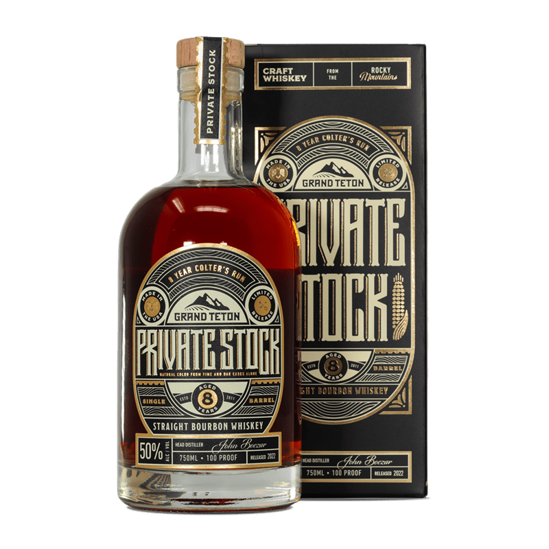 Grand Teton Private Stock Straight Bourbon Whiskey 750mL - ForWhiskeyLovers.com