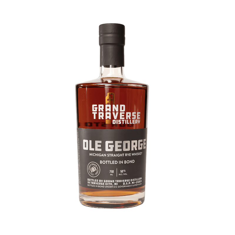 Grand Traverse Ole George Bottled In Bond Michigan Straight Rye Whiskey - ForWhiskeyLovers.com
