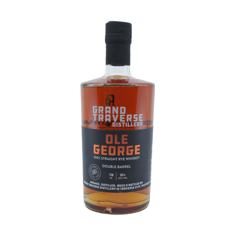 Grand Traverse Ole George Double Barrel Rye Whiskey 750mL - ForWhiskeyLovers.com