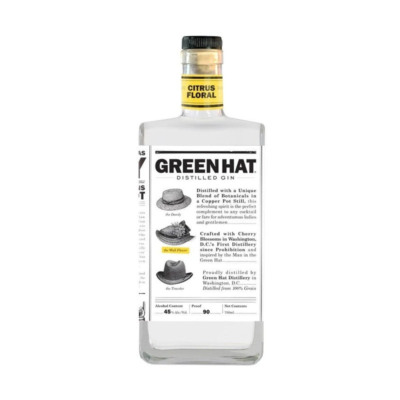 Green Hat Citrus-Floral Gin - ForWhiskeyLovers.com