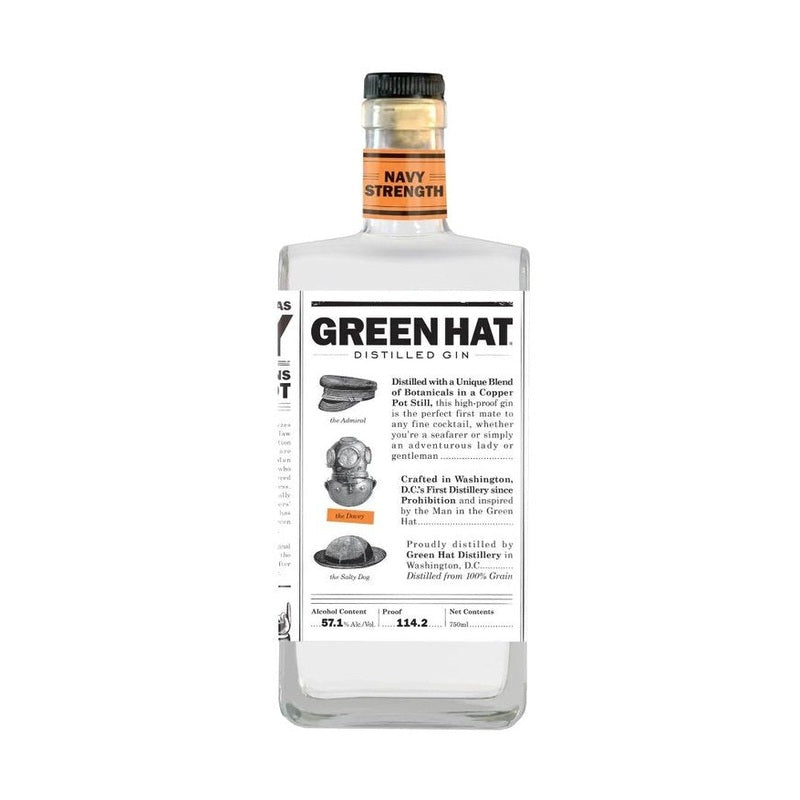Green Hat Navy Strength Gin - ForWhiskeyLovers.com