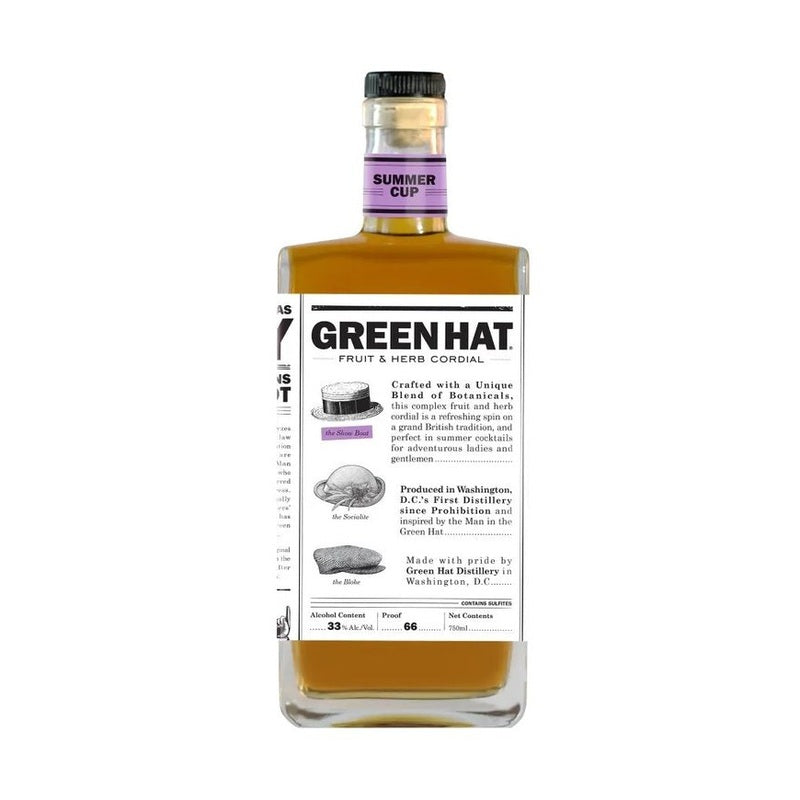 Green Hat Summer Cup Fruit & Herb Cordial - ForWhiskeyLovers.com