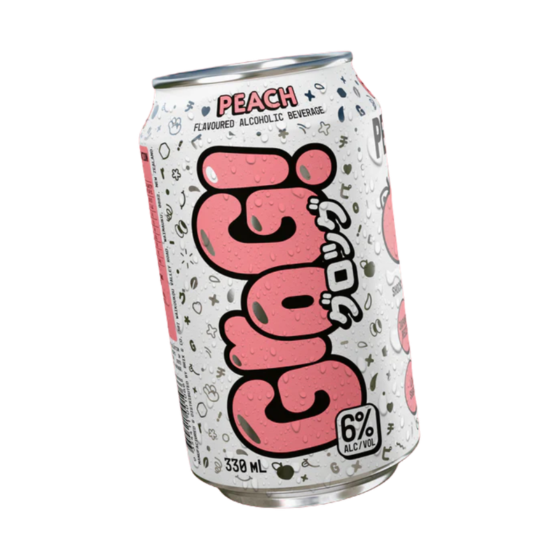Grog Hard Soda Peach & Grape Mixed 8 Pack Cans - ForWhiskeyLovers.com