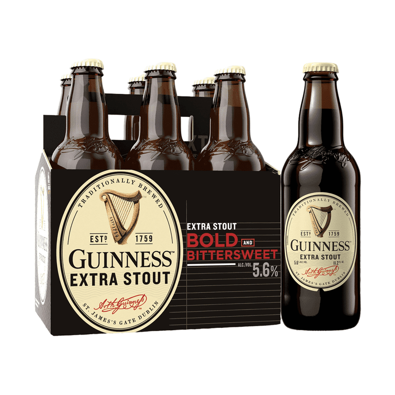 Guinness Extra Stout Beer 6-Pack - ForWhiskeyLovers.com