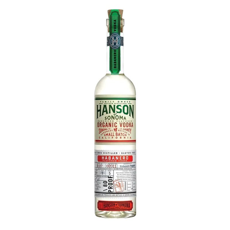 Hanson of Sonoma Organic Habanero Flavored Vodka - ForWhiskeyLovers.com