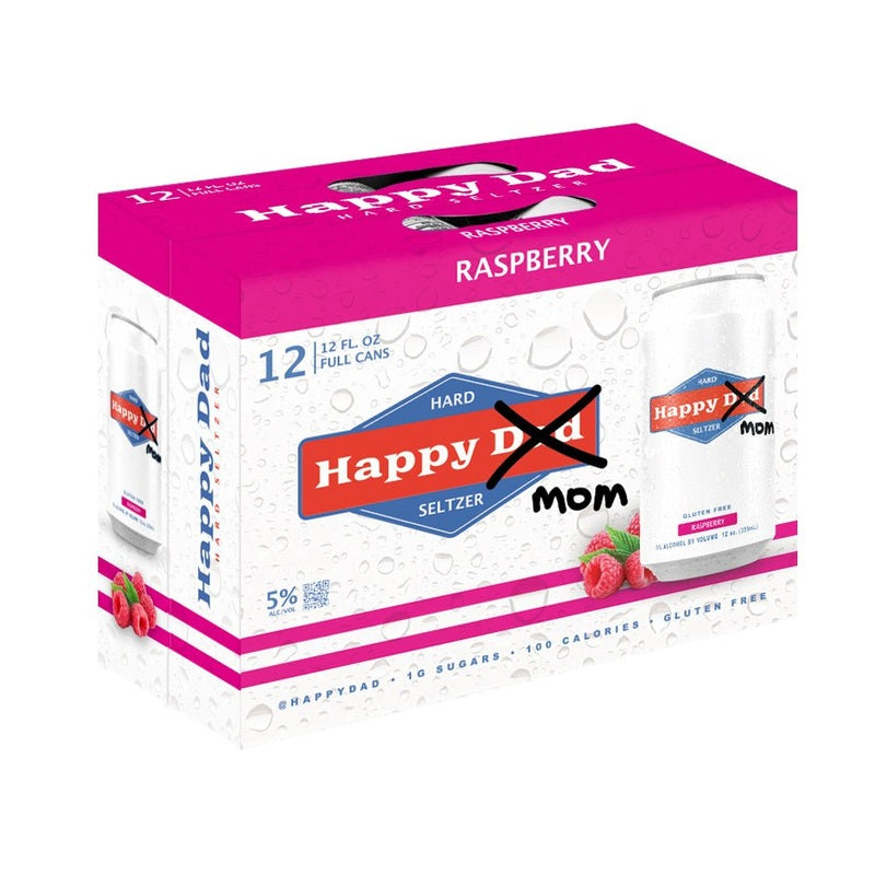 Happy Dad Hard Seltzer 'Happy Mom' Raspberry 12-Pack - ForWhiskeyLovers.com